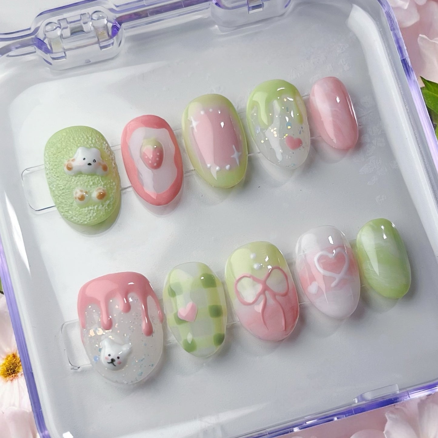 mini strawbeary matcha