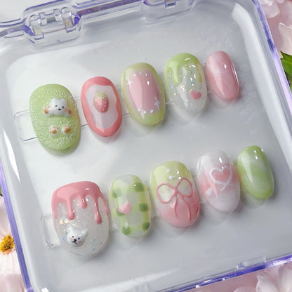 mini strawbeary matcha