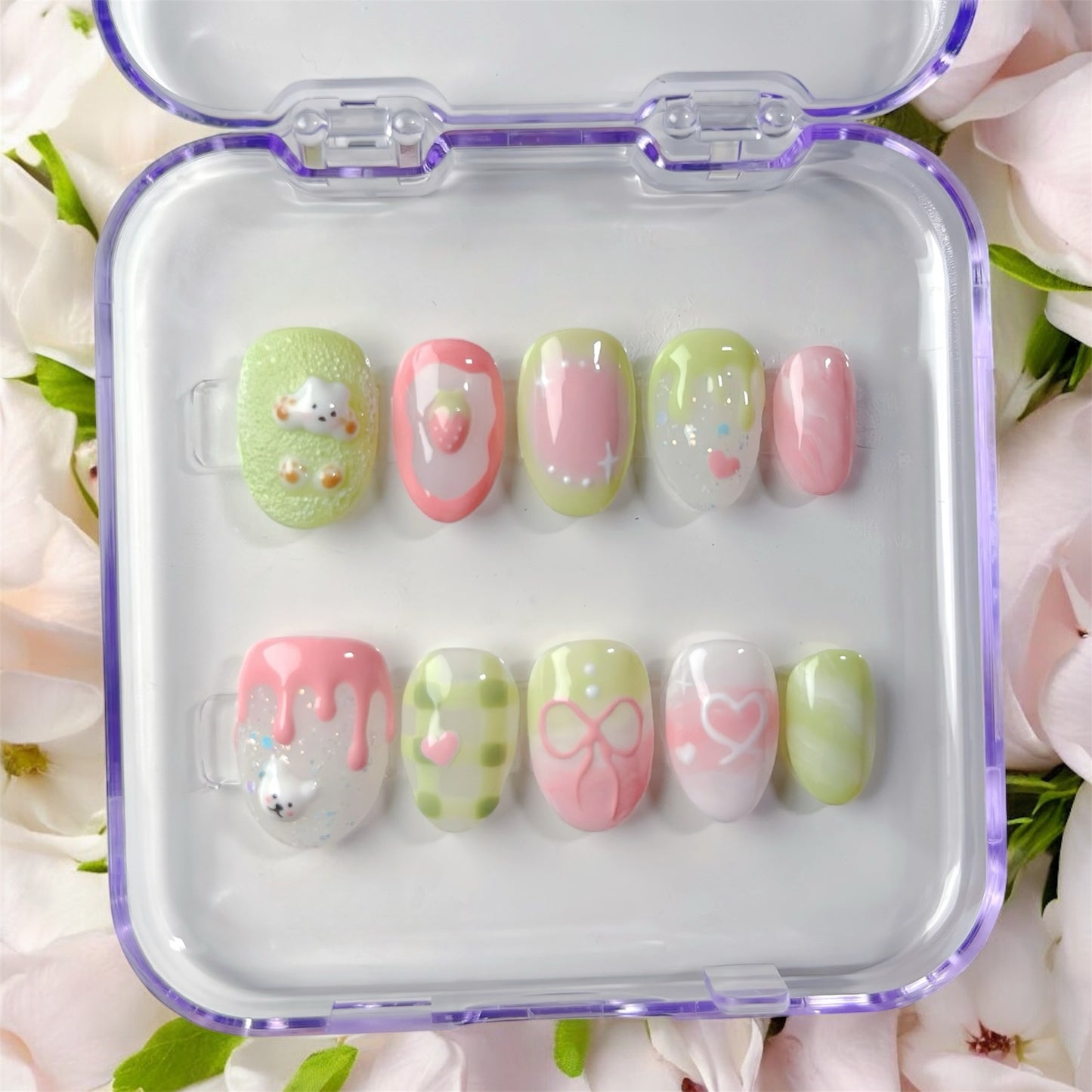 mini strawbeary matcha